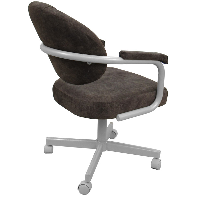 Chaise de salle à manger avec accoudoirs, Cendres aberrantes, Blanc