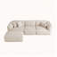 Canapé 122,1 "avec 3 coussins et repose-pieds-835008353
