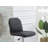 Swivel Upholstered Adjustable Height Counter Stool with Metal Frame-1961431008