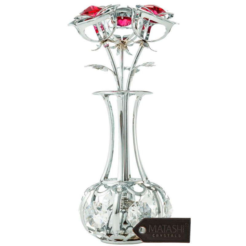 Landscape & Nature Figurines & Sculptures, Silver/Red