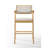 Upholstered Counter Stool with Solid Wood Frame-1282388089