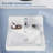 Drop in Bathroom Sink 21x18 Inch, White Rectangle Ceramic Vanity Top Sink with Overflow,Single Hole, Contemporary Drop in Lavatory, cUPC Certified, Ideal for Small Spaces
