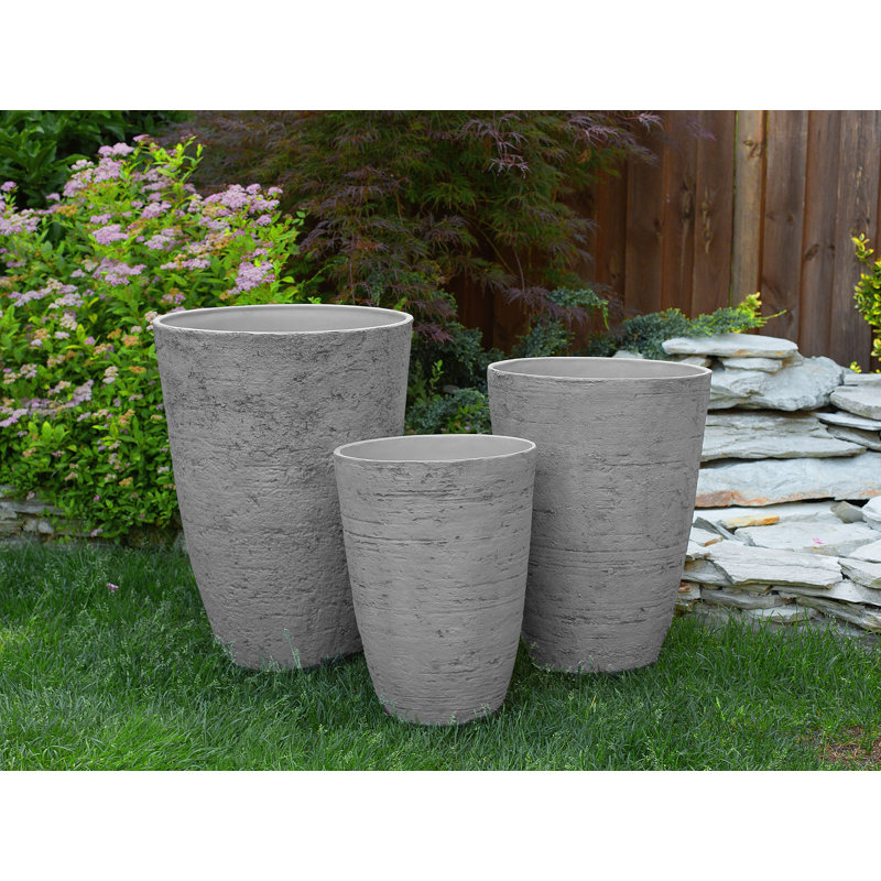 Abdalrhman Pot Planter, 60cm H x 43cm W x 43cm D, Grey