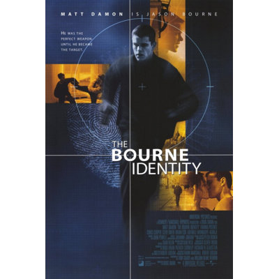 Pop Culture Graphics " The Bourne Identity Movie Poster "