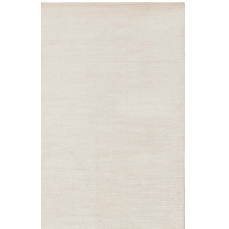 Tapis blanc tissé à plat à la main Endor, Rectangle de 6 pi x 9 pi