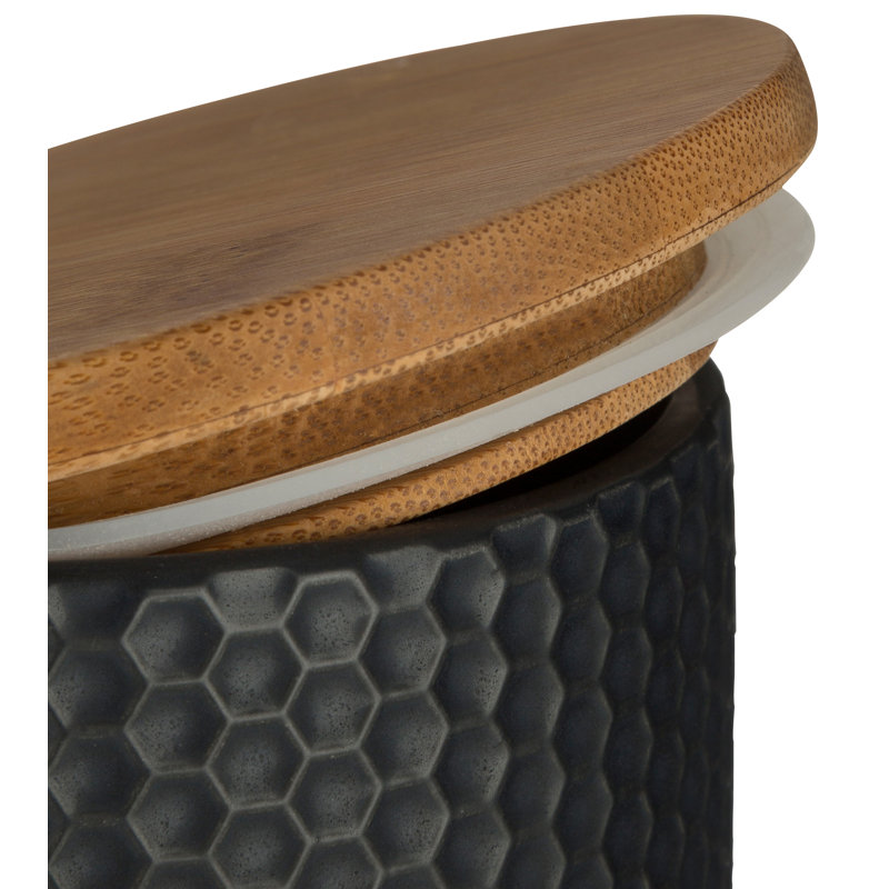 Stoneware Jar, Black