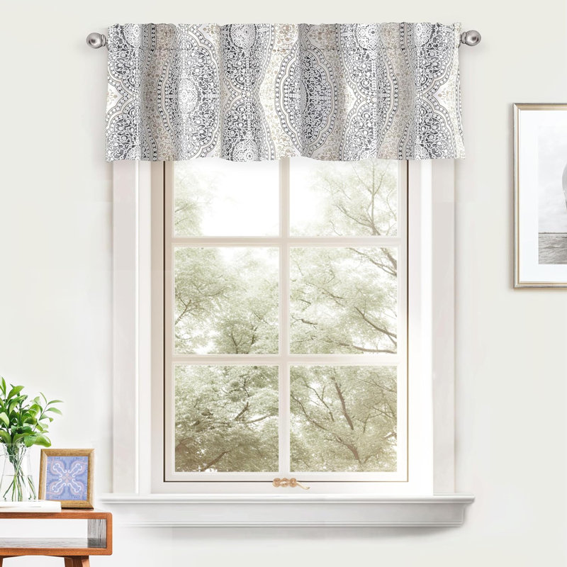 Zakrzewski Tailored 52'' W Window Valance, 14" W x 52" L, Beige