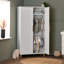 Orla Double Wardrobe - White