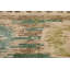 Tapis oriental rayé à motif abstrait noué à la main 5 x 8