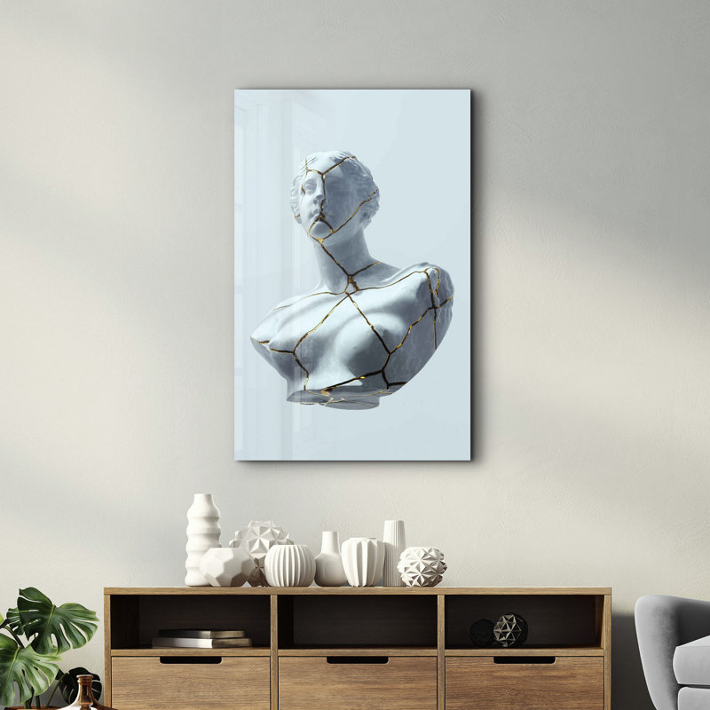 Elegant Tempered Glass Wall Art Painting, 13.8 x 21.7 inches | 100% Tempered Glass, Thickness: 0.16 inches | UV Printed for Vibrant Colors | Perfect for Home Decor, Living Room, & Office Spaces