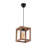 Adjustable Cable Wooden Body Cube Pendant With
