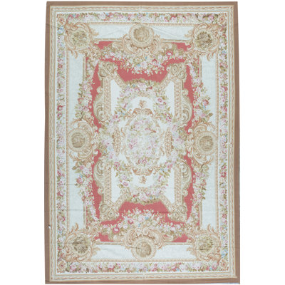 Hand-Knotted High-Quality Beige Area Rug