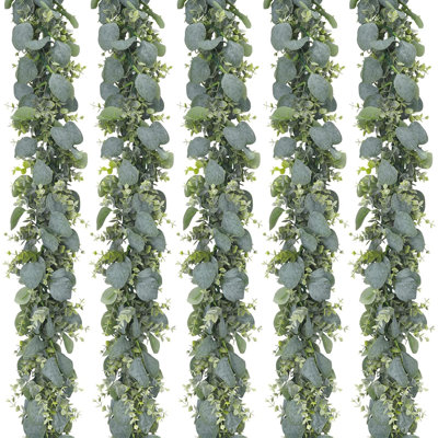 5pcs 5.5ft Artificial Eucalyptus Garland