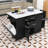Rolling Kitchen Island with Storage Tilt Trash Can Cabinet, Drop Leaf, Pull Out Cabinet and Drawers-729610865