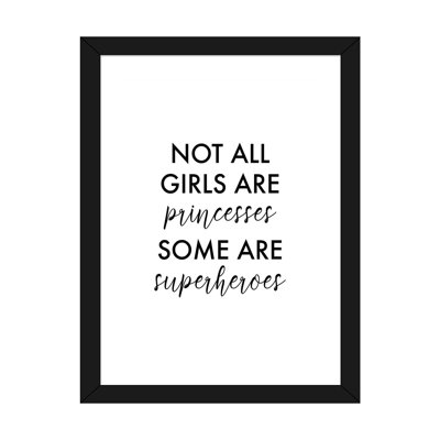 All Girls are Superheroes-impression d’art textuel