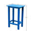 Ensemble de table de salle à manger en Hdpe durable, bleu lac, style jardin extérieur