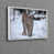 White Floater Framed