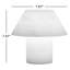 Lampe de bureau DEL en pierre naturelle blanche albâtre 7 po Alora