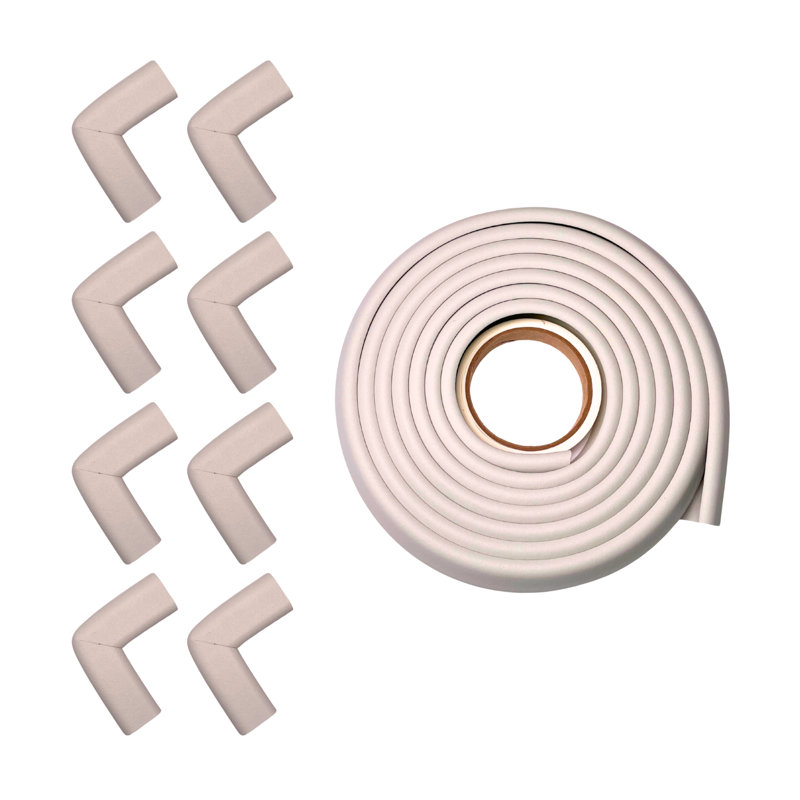 8 Corner Cushions & 12' Edge Cushion - Ivory, Ivory