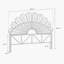 Boleyn Natural rattan headboard queen bed 160cm-92324851