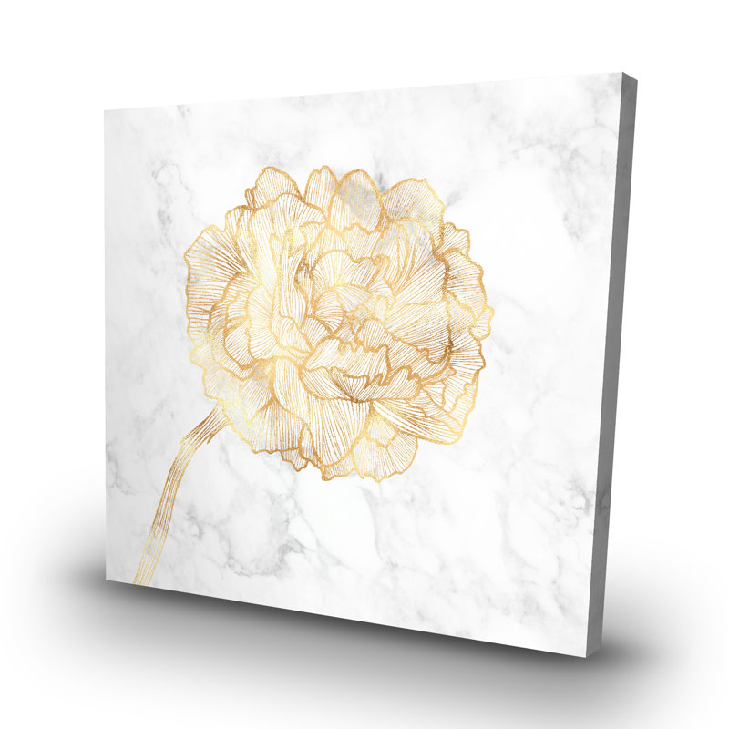 peony - 32"x32" art on canvas