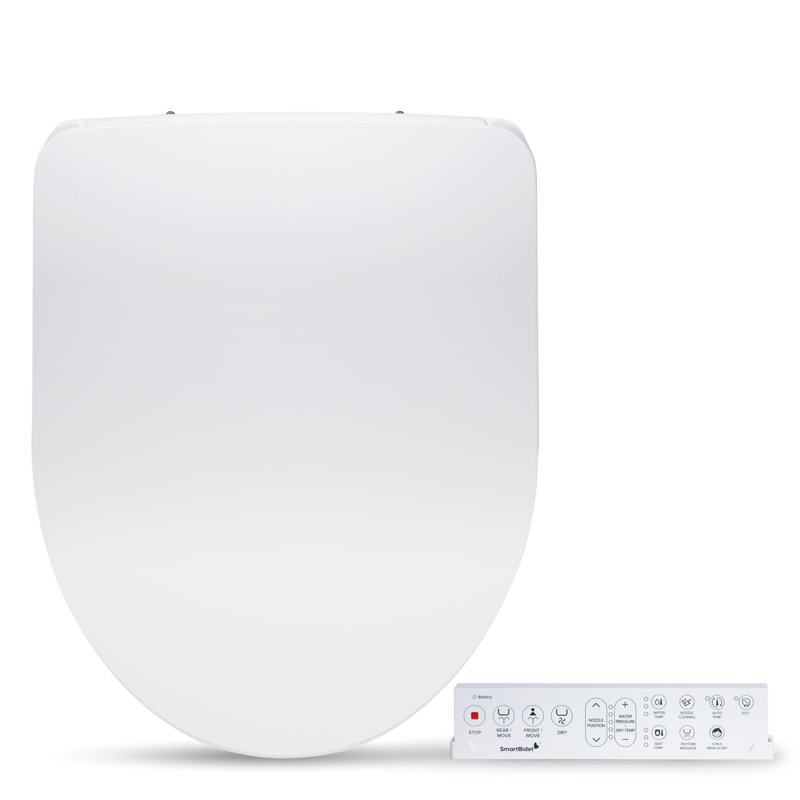 SmartBidet SB-1200RR Advanced Electric Bidet Seat For Round Toilets With Remote Control