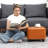 16.1"  Faux Leather Storage Ottoman-1294036135