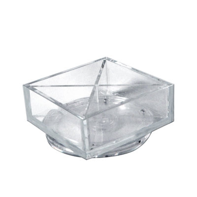Square 4 Compartment Revolving Desk Organizer Set
