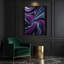 Abstrait art fluide sur toile mauve 33-415116466