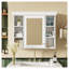 Armoire de rangement murale pour salle de bain l 35,5 po x H 28,7 po avec porte miroir et tablettes réglables, blanc