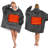 Battery Operated Heated Wearable Blanket Hoodie - Oversized Sherpa Fleece with Giant Pocket, Hood & Sleeves, Gift for Women & Adults-101291626