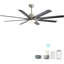 Ventilateur de plafond moderne de 66 pouces avec DEL à intensité variable et commande vocale intelligente-1537125995