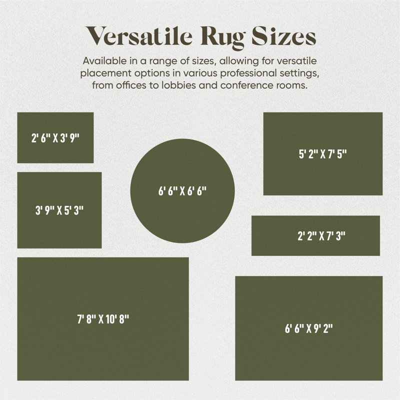 Tapis abstrait Mccampbell, Rond 6 pi 6 po, Bourgogne / vert / beige
