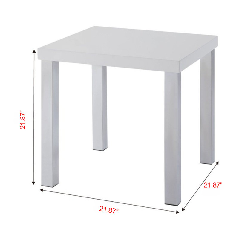 Élégante table de bout Nirvana White