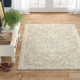 Cait Oriental Handmade Tufted Wool/Viscose Brown/Blue/Sage Area Rug