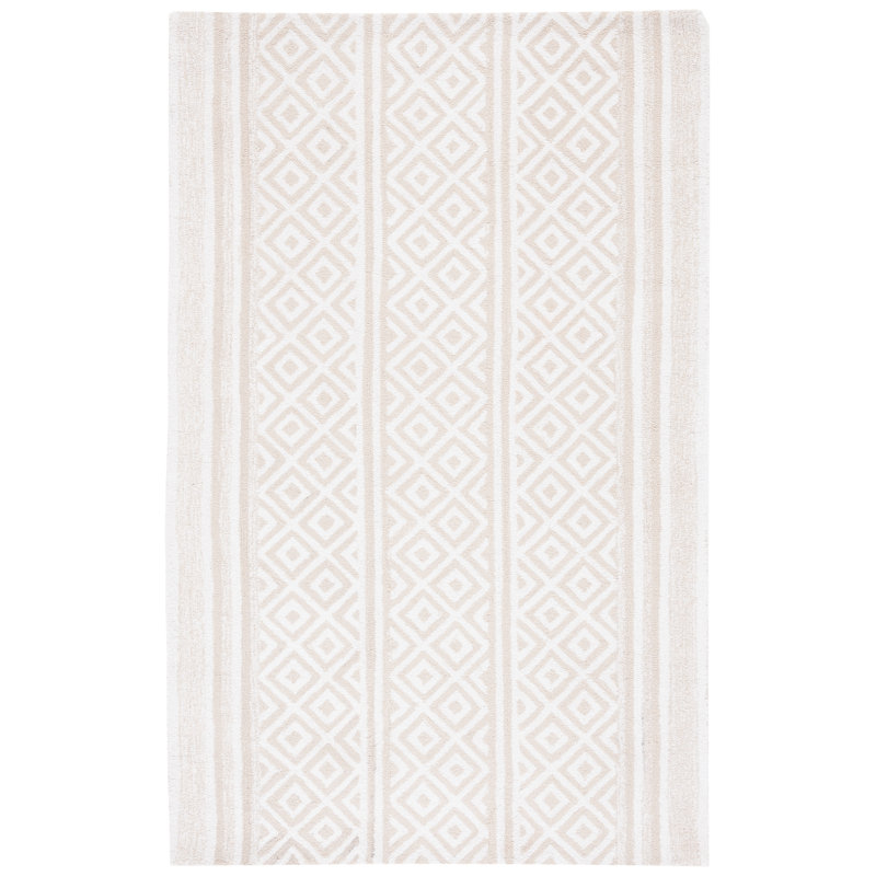Charol Hand Tufted Performance Geometric Rug, Rectangle 4' x 6'