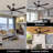 Ottenburg 64'' Ceiling Fan with LED Lights-1862111628