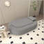 Canapé-lit pliant, futon-lit convertible, matelas de sol pliable 2 en 1 avec coussins, mousse haute densité, méridienne confortable, lit simple, gris clair