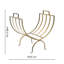 Linear Log Basket Brass H48.5Cm