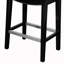 Tabouret de comptoir Saddle avec garniture cloutée en bronze antique hypnotique, plaque de protection en métal, intérieur en mousse haute densité, assise souple avec pieds en bouleau noir-121095785-121095790