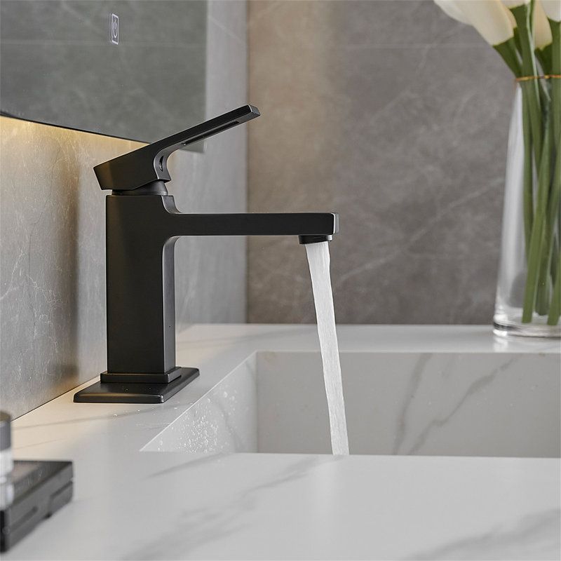 Single Hole Bathroom Faucet With Drain Assembly Single Handle Bathroom Sink Faucets Brass Deck Mount Bathroom Basin Mixer Taps