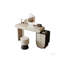 Meuble-lavabo en bois manufacturé blanc et noir 31,50 po