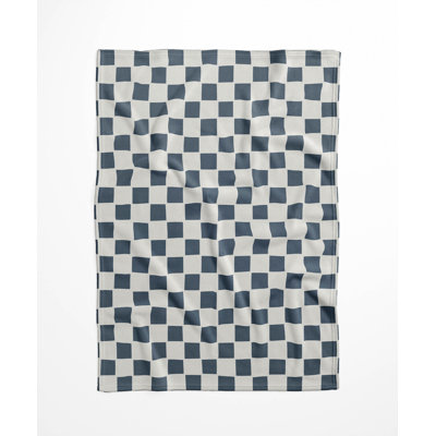 Checkered Velveteen Fleece Blanket
