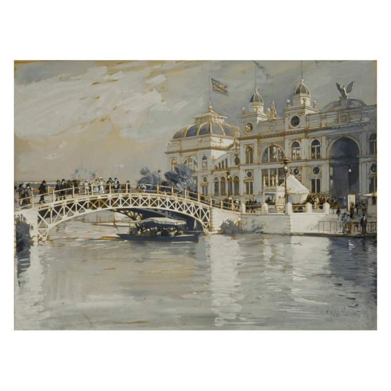 «Columbian Exposition Chicago» par Childe Hassam - estampe numérique, H 22 po x l 28 po