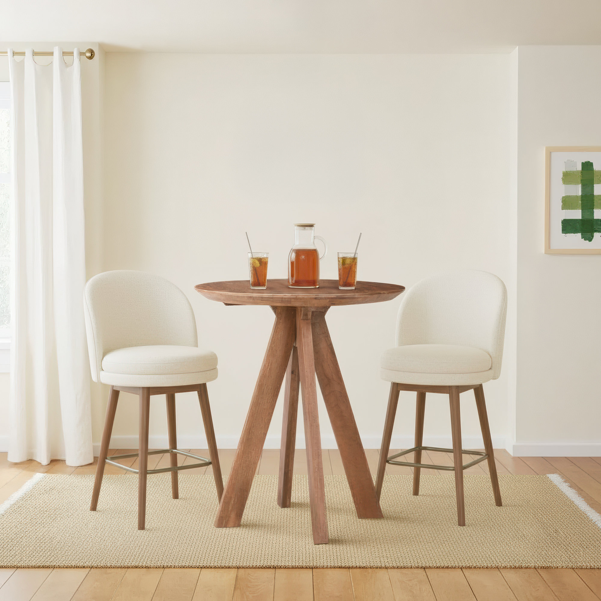 Furley 32 L x 32 W Dining Table, 36", Brown