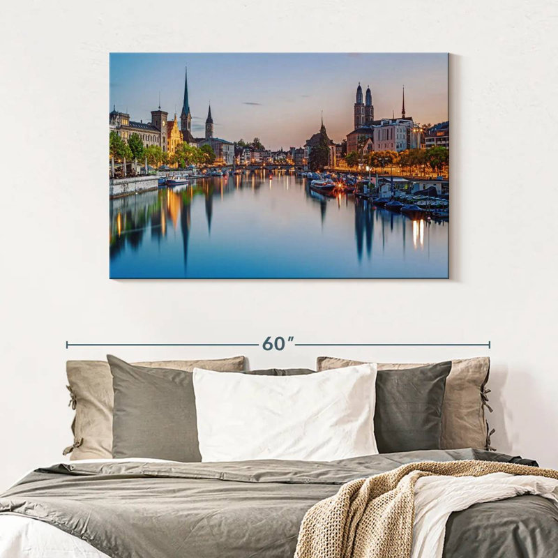 Kavia Limmat River, 32" H x 48" W