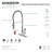 Kingston Brass Kaiser Single-Handle 1-Hole Deck Mount Pre-Rinse Kitchen Faucet-30369845