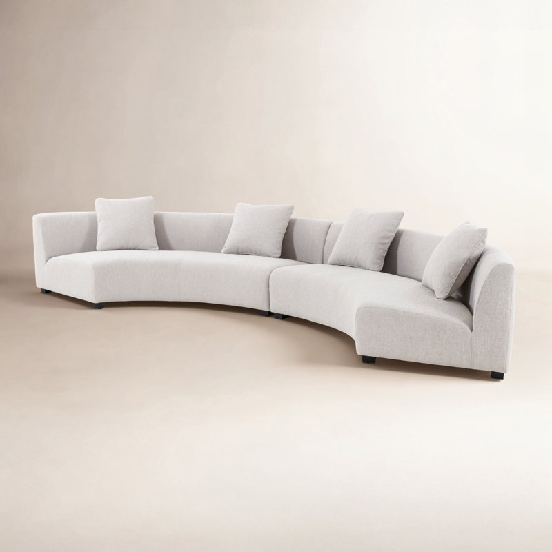 Liam Modular Sectional, Knoll Sand Polyester Blend, 8