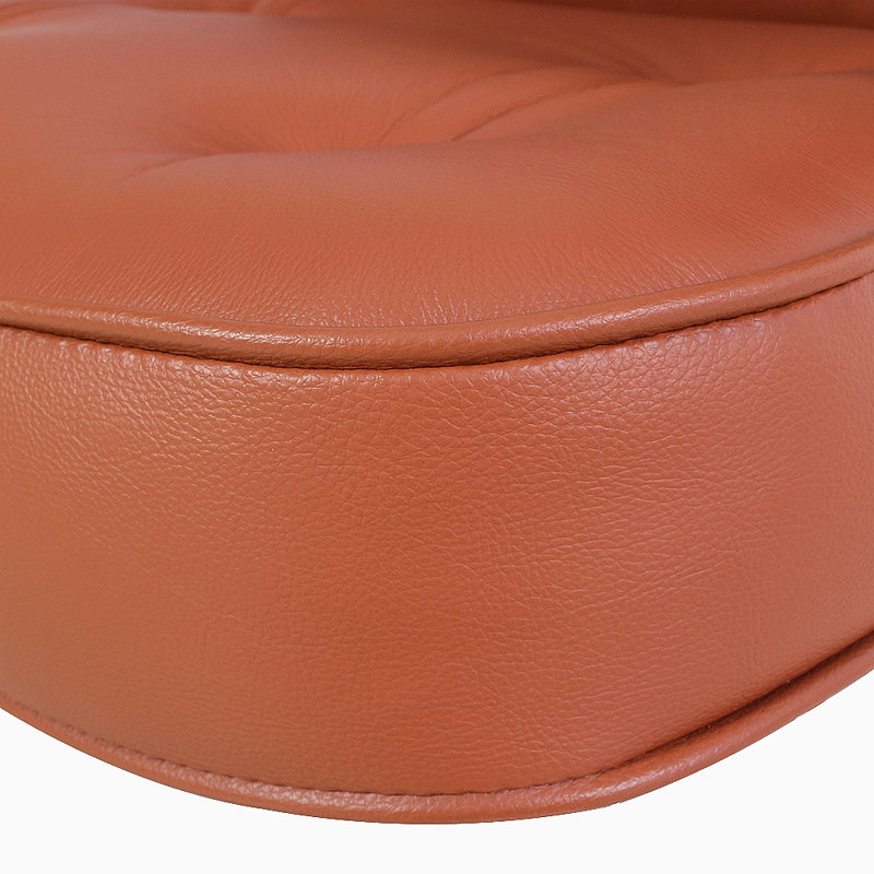 Fauteuil de direction en cuir véritable Jonathyn avec structure en aluminium, Brun