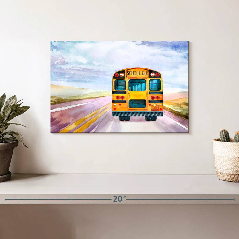 Mehar Yellow School Bus, 8" H x 12" W